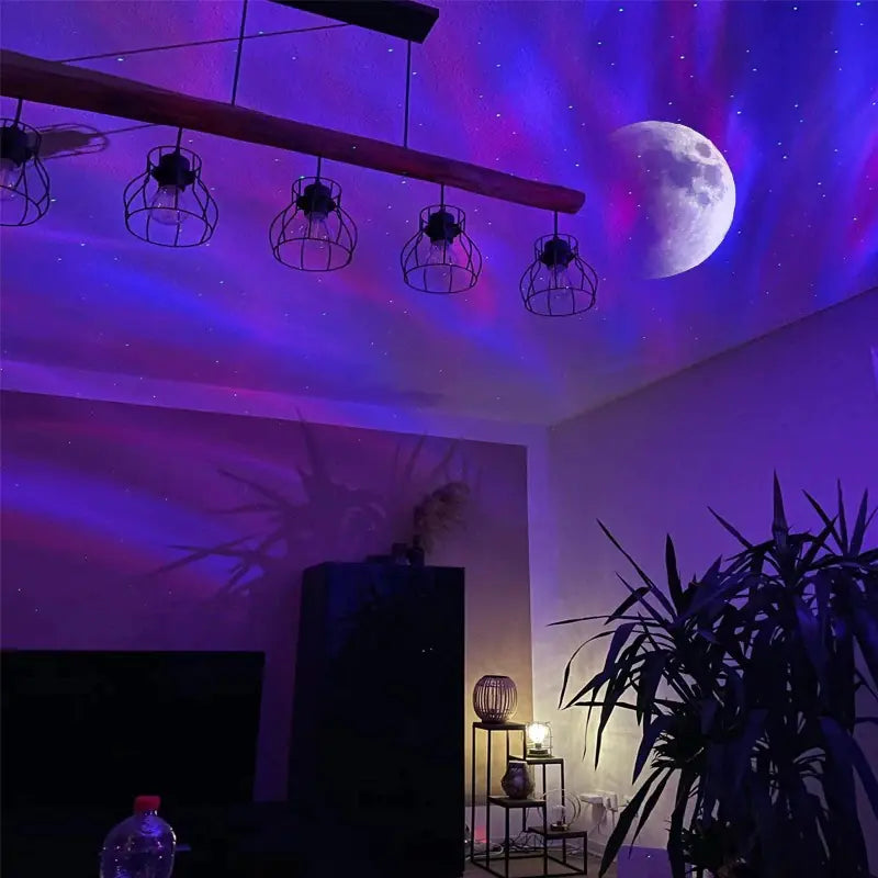 Aurora Galaxy Star Projector Lamp